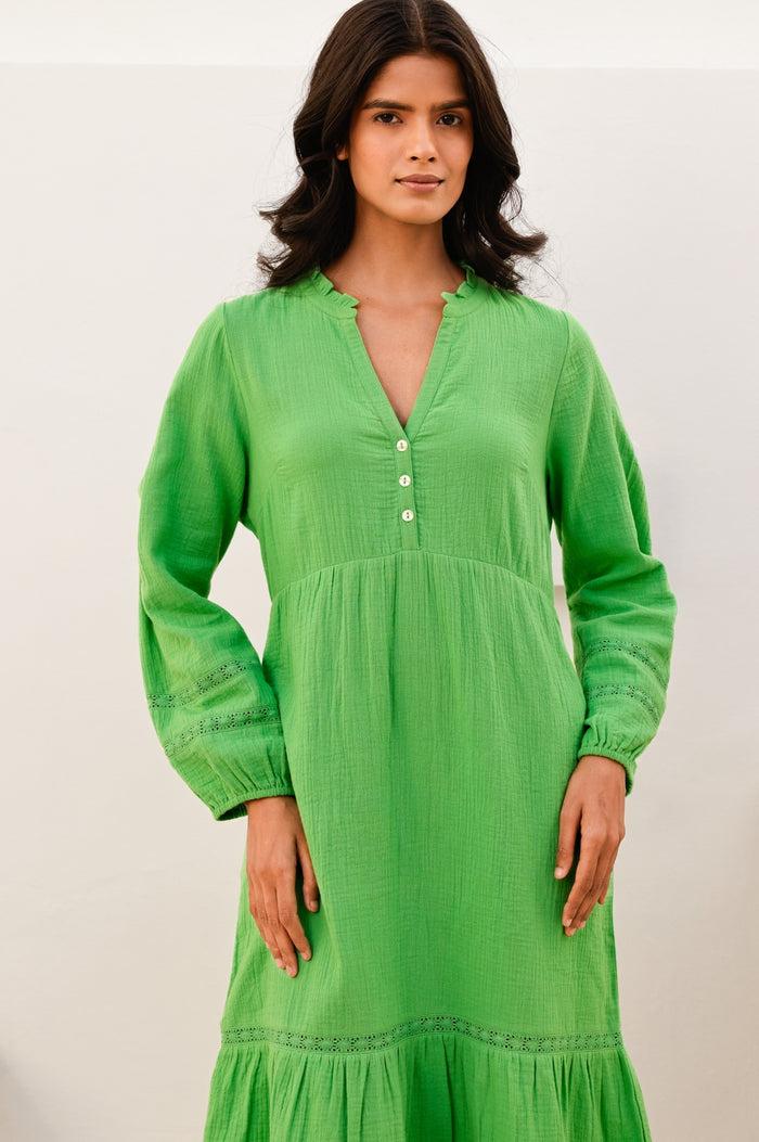 Aspiga Sadie Organic Cotton Cheesecloth Dress