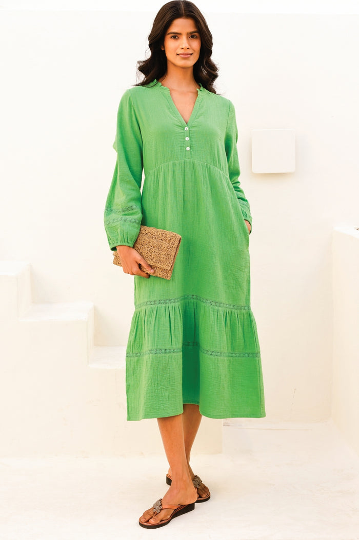 aspiga Sadie Organic Cotton Cheesecloth Dress