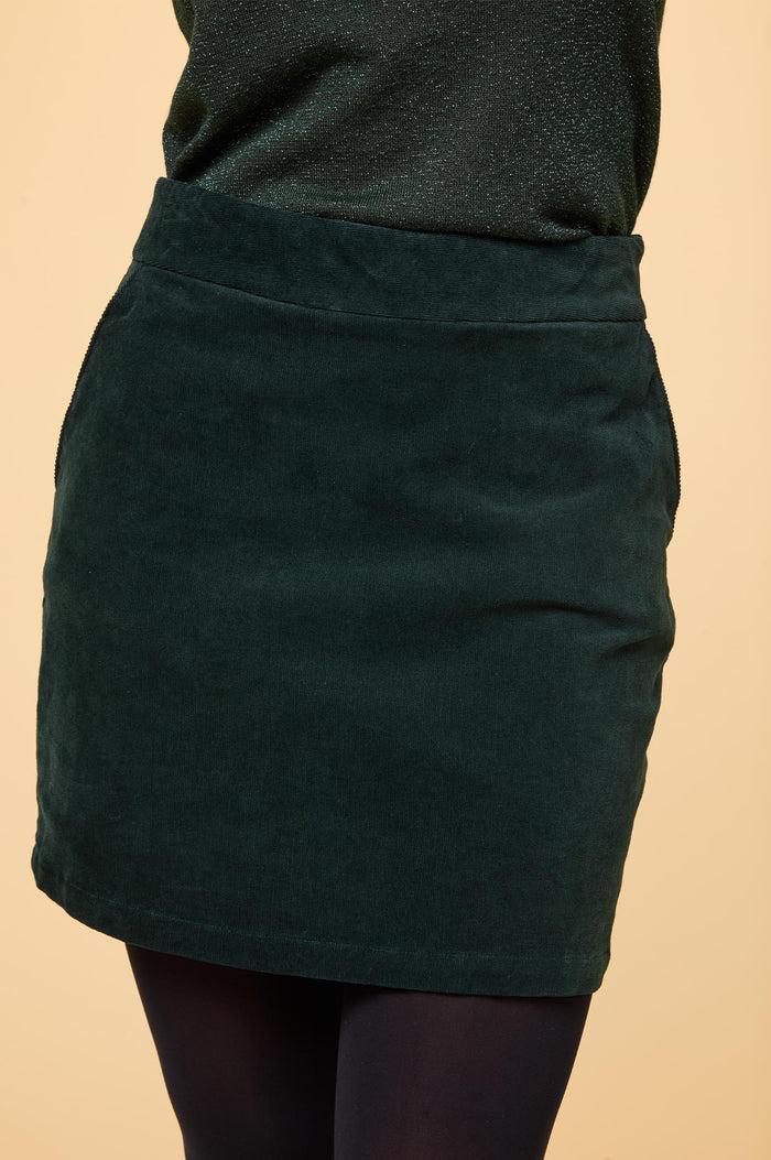 aspiga Sapphire Stretch Corduroy Mini Skirt