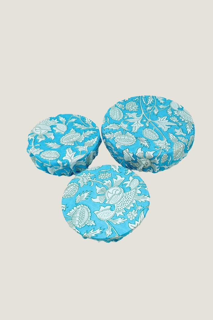 Aspiga Set Of 3 Block Print Bowl Covers