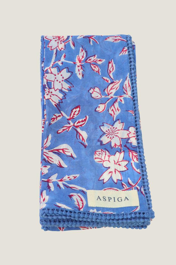 Aspiga Set Of 4 Block Print Napkins