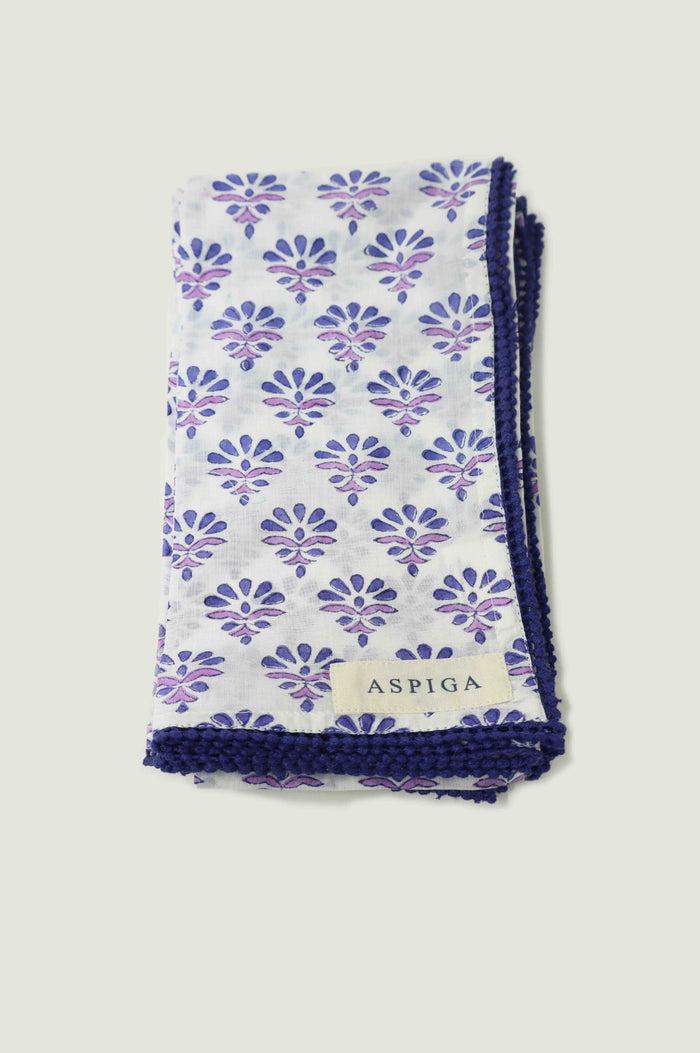 Aspiga Set Of 4 Block Print Napkins