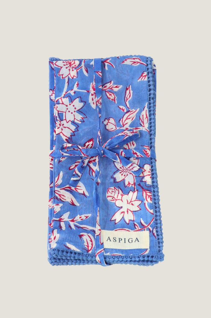 aspiga Set Of 4 Block Print Napkins