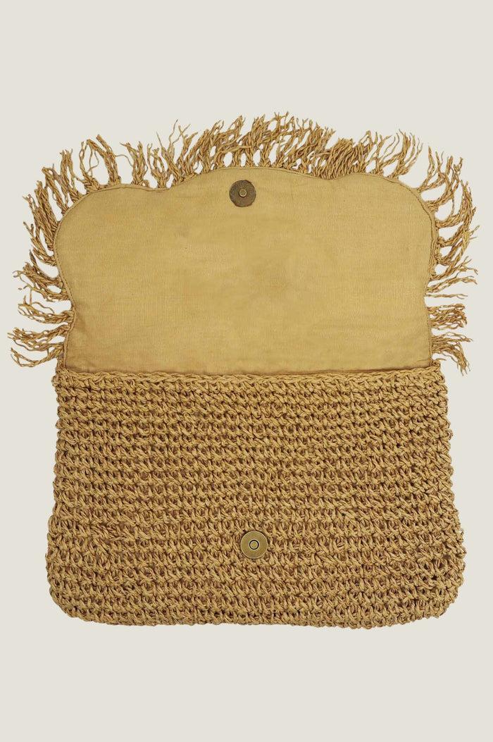 Aspiga Sirene Raffia Clutch