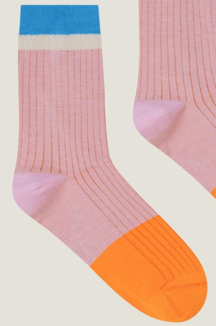 Aspiga Striped Ribbed Sock