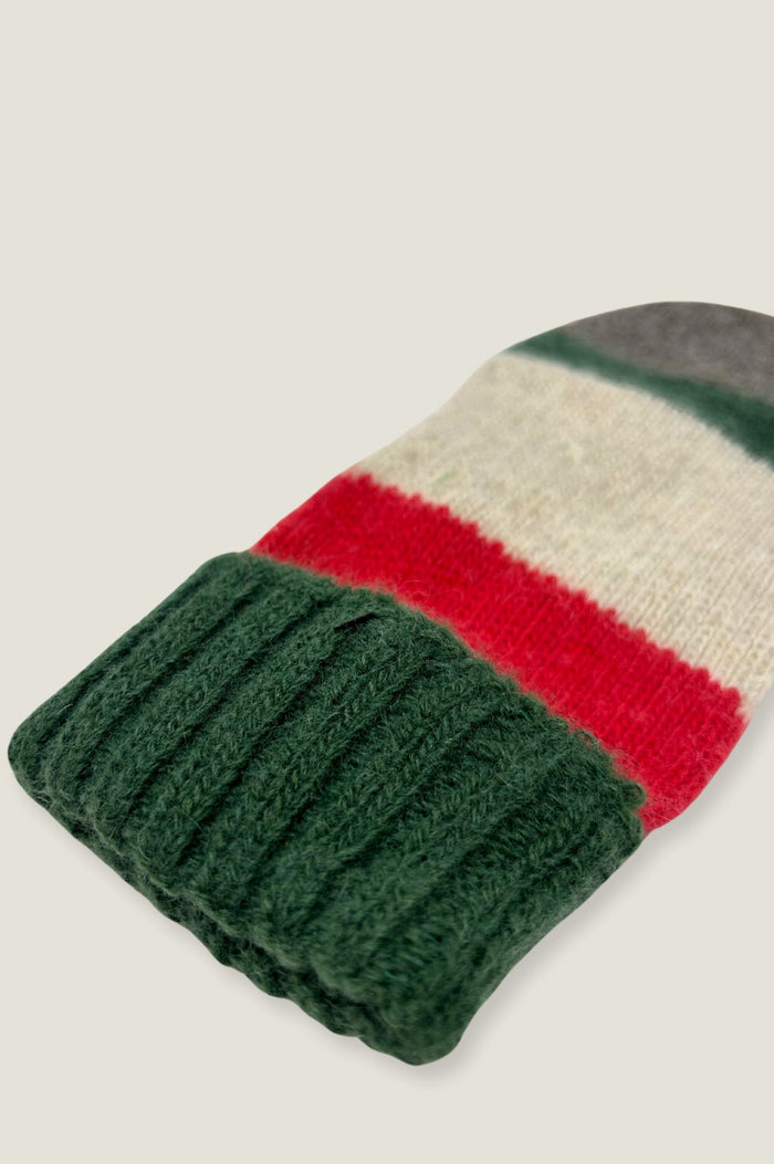 Aspiga Striped Wool & Cashmere Mittens
