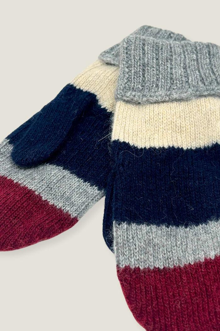 Aspiga Striped Wool & Cashmere Mittens
