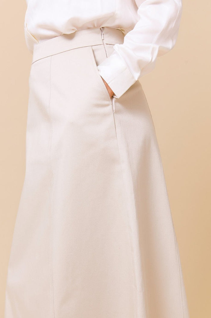 Aspiga Susan Stretch Cotton Sateen Skirt