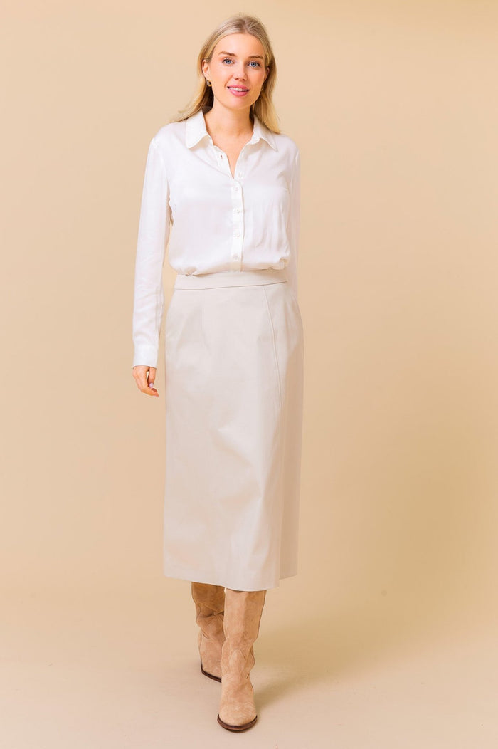 Aspiga Susan Stretch Cotton Sateen Skirt