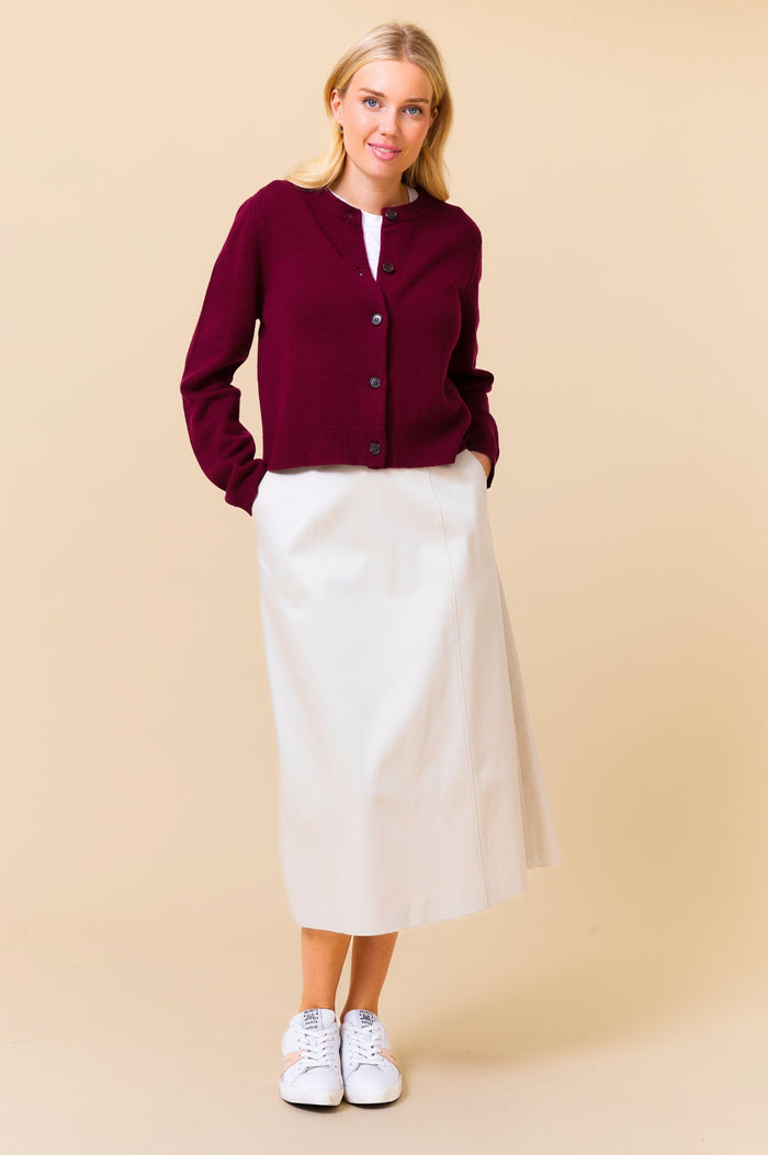 Aspiga Susan Stretch Cotton Sateen Skirt
