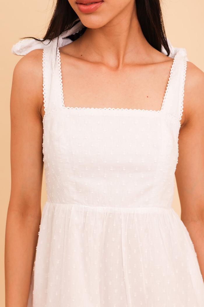 Aspiga Tabitha Organic Cotton Dobby Short Dress