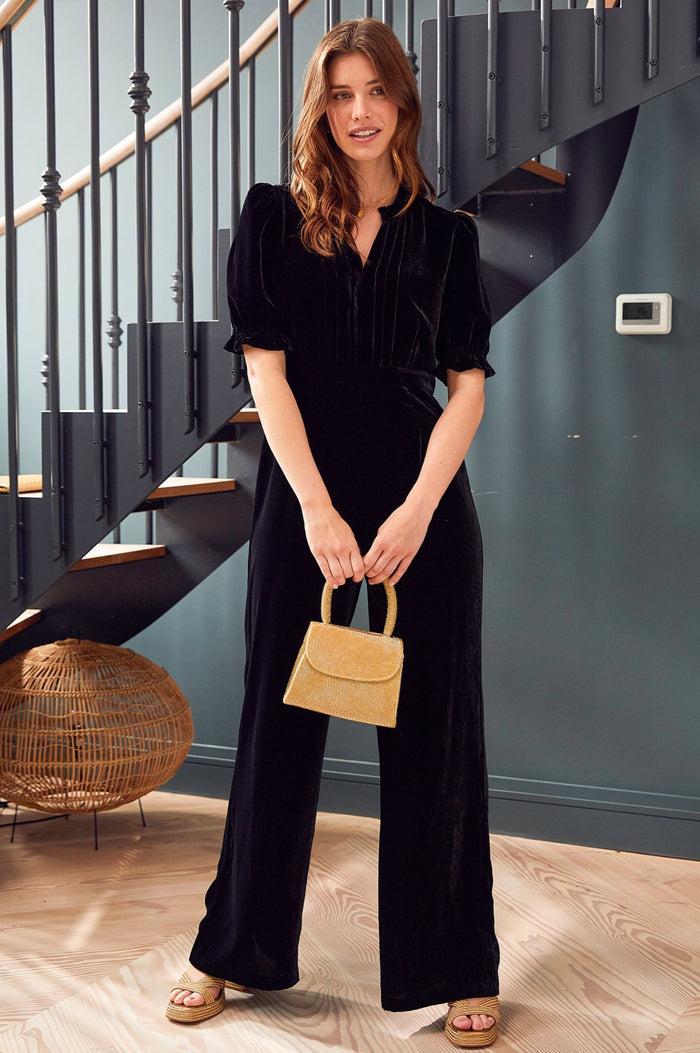 aspiga Tallulah Velvet Jumpsuit