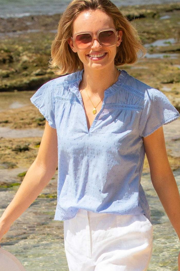 aspiga Vanya Organic Cotton Dobby Blouse