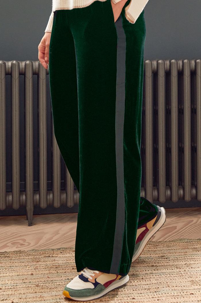 aspiga Velvet Side Stripe Trousers