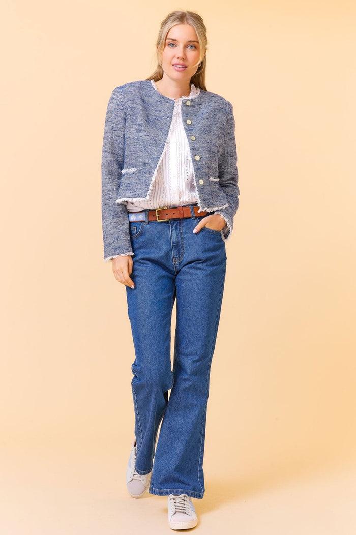 Aspiga Violet Boucle Jacket