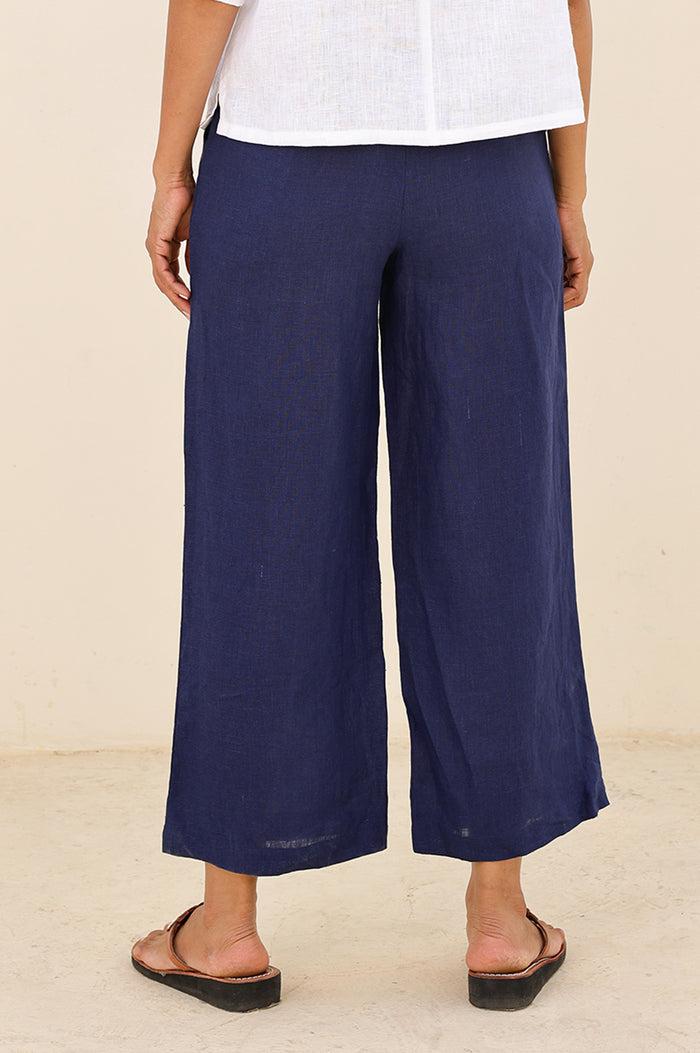 Aspiga Wide Leg Linen Cropped Trousers