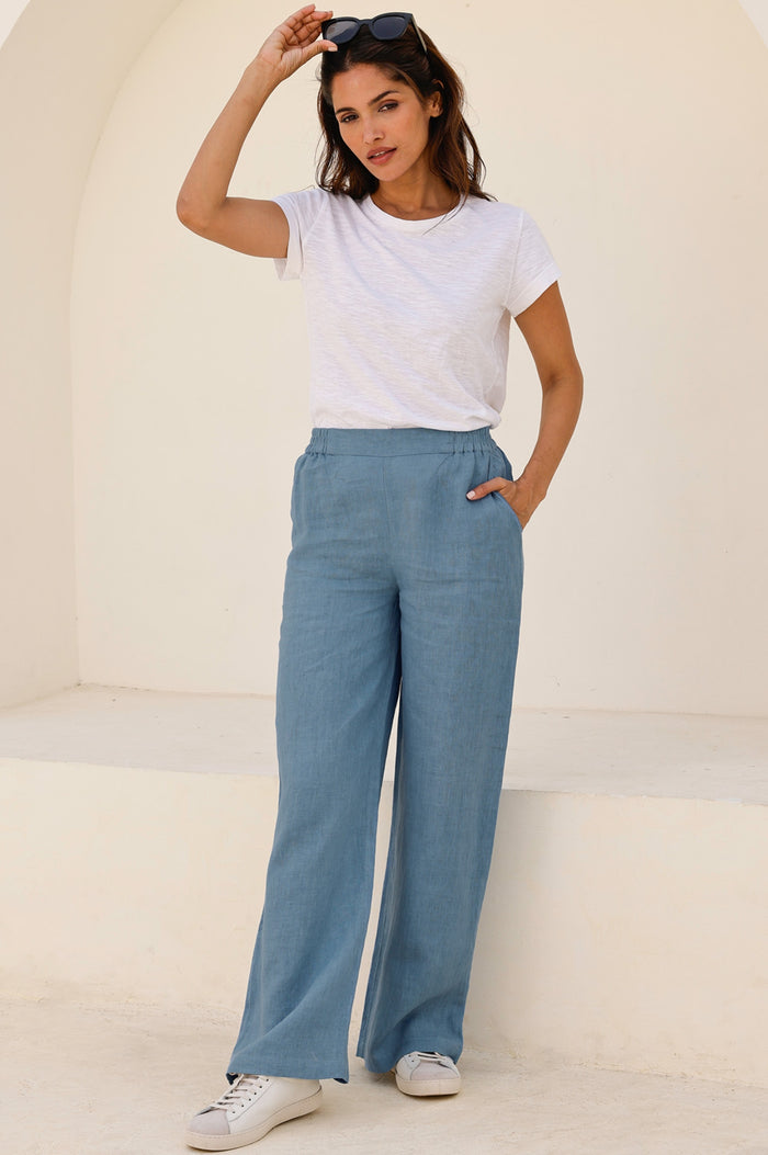 Aspiga Wide Leg Linen Trousers