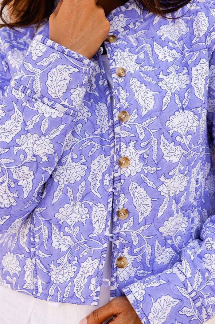 Aspiga Polly Organic Cotton Block Print Quilted Jacket