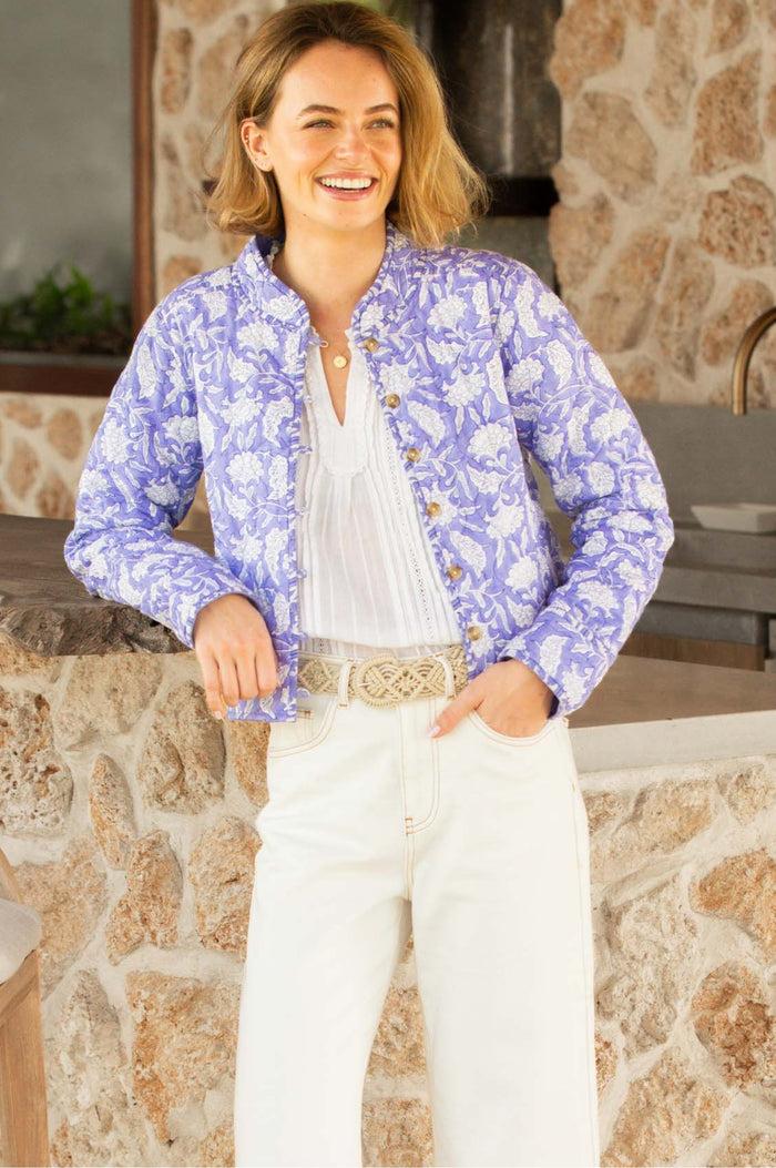Aspiga Polly Organic Cotton Block Print Quilted Jacket