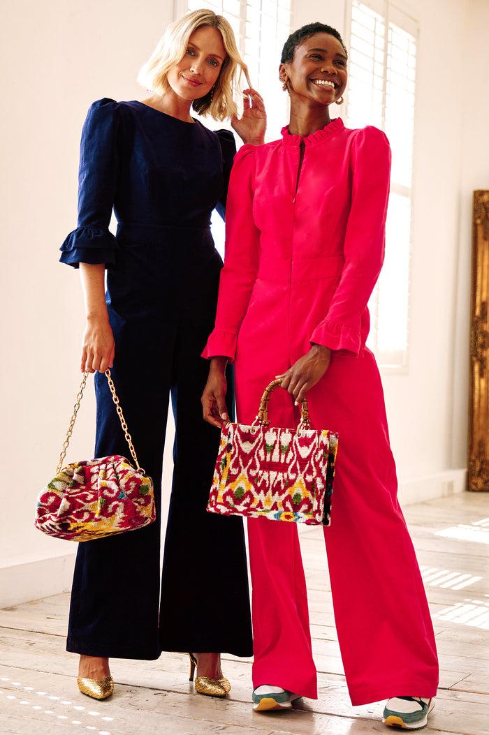 Aspiga Victoria 3/4 Sleeve Stretch Corduroy Jumpsuit