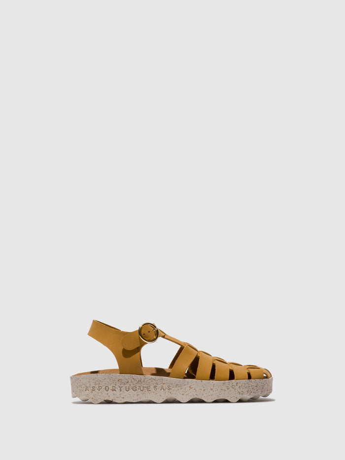 Asportuguesas Buckle Sandals CALIX CAMEL