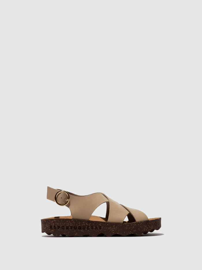 Asportuguesas Buckle Sandals CUSK BEIGE