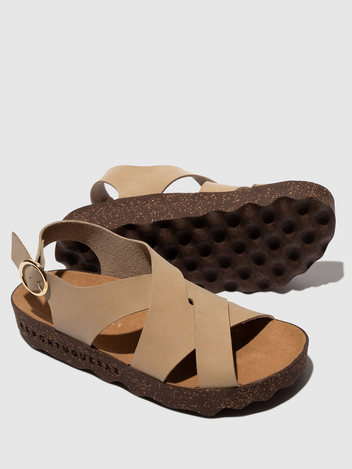 Asportuguesas Buckle Sandals CUSK BEIGE