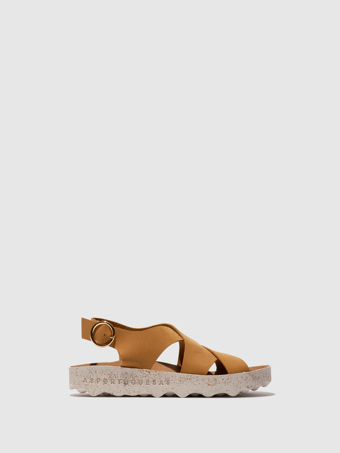 Asportuguesas Buckle Sandals CUSK CAMEL