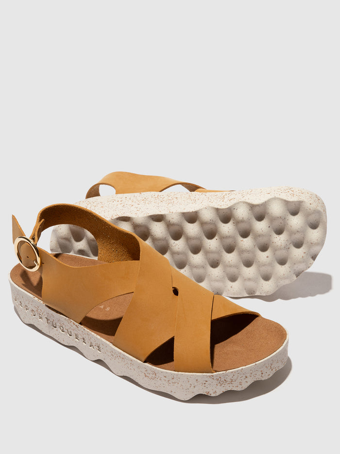 Asportuguesas Buckle Sandals CUSK CAMEL