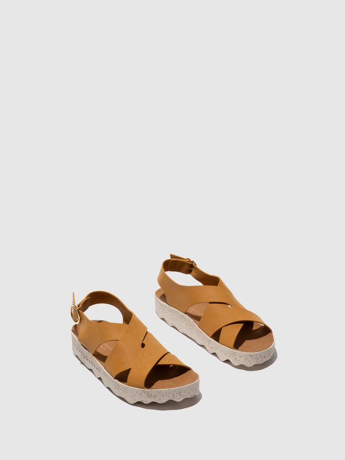 asportuguesas Buckle Sandals CUSK CAMEL