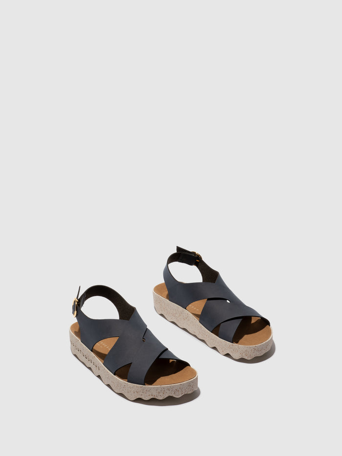 asportuguesas Buckle Sandals CUSK NAVY