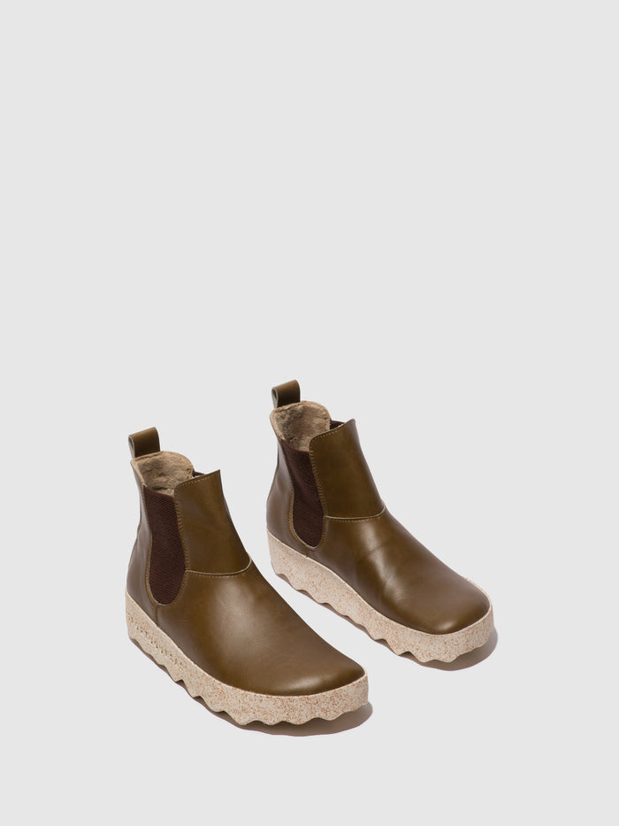 Asportuguesas Chelsea Ankle Boots CAIA KHAKI