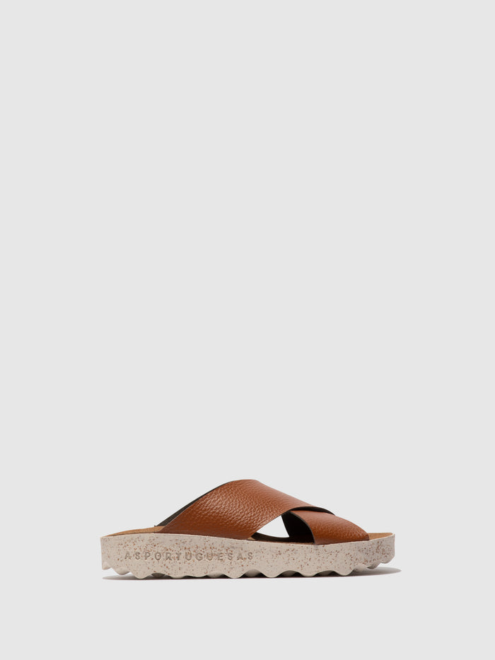 Asportuguesas Criss-cross Sandals CROSS TAN