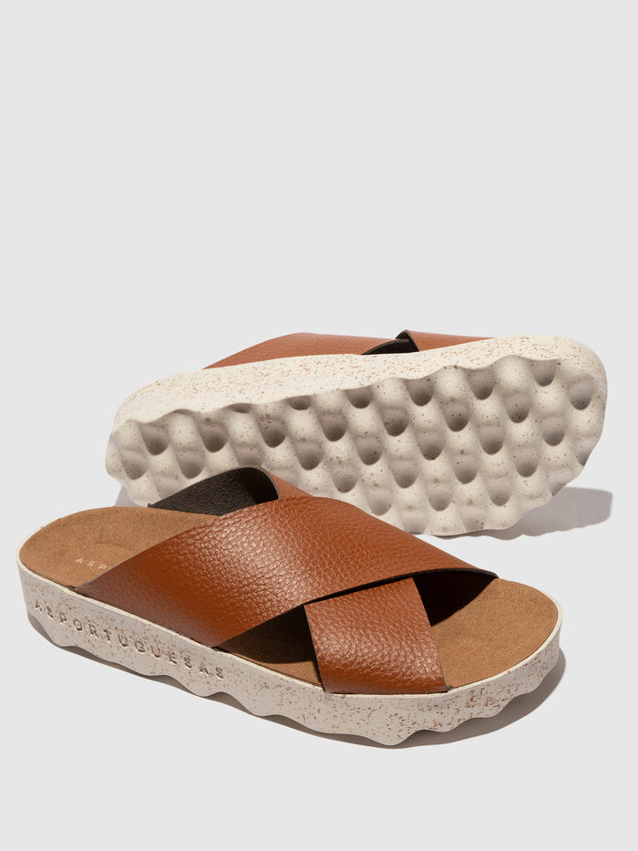 Asportuguesas Criss-cross Sandals CROSS TAN