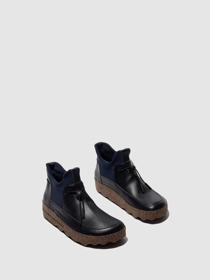 asportuguesas Elasticated Ankle Boots CARRY NAVY
