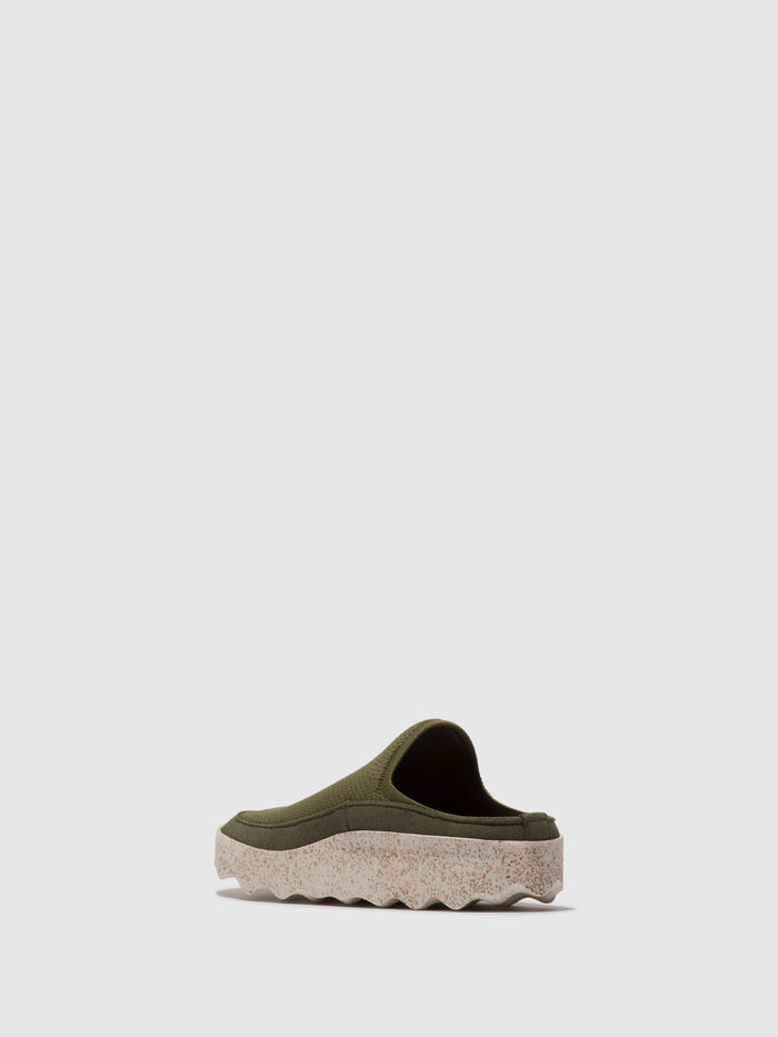 Asportuguesas Elasticated Mules COVE OLIVE
