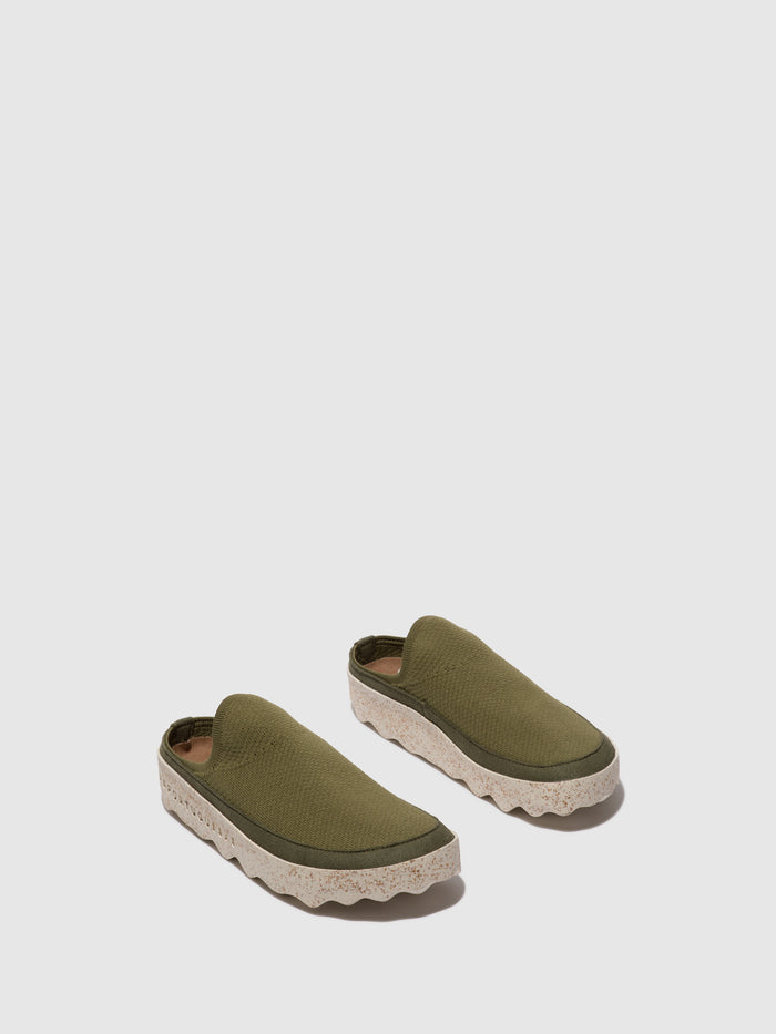 asportuguesas Elasticated Mules COVE OLIVE