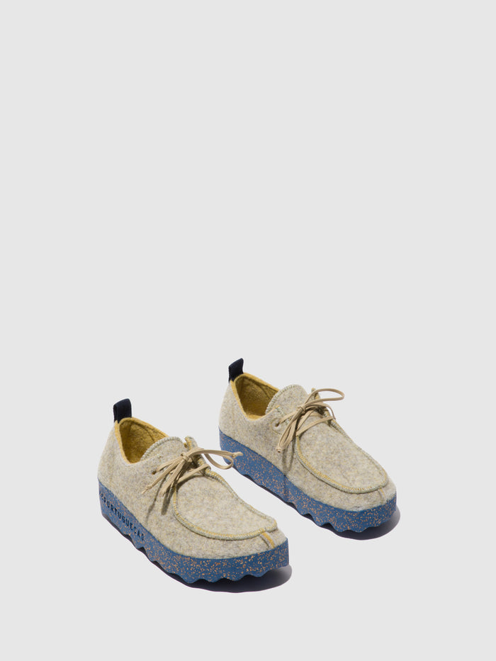 Asportuguesas Lace-up Shoes CHAT_L GREY YELLOW