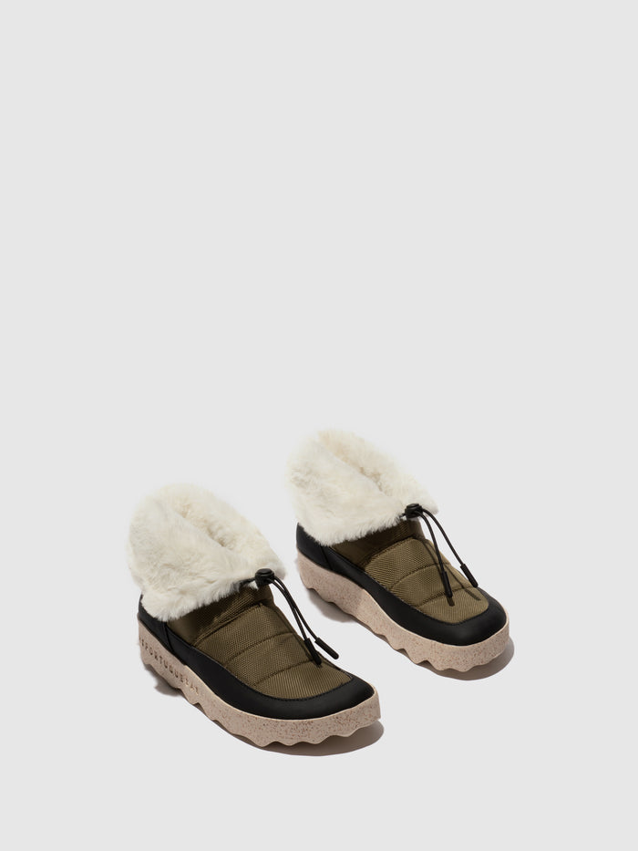 asportuguesas Round Toe Boots COAT ARMY