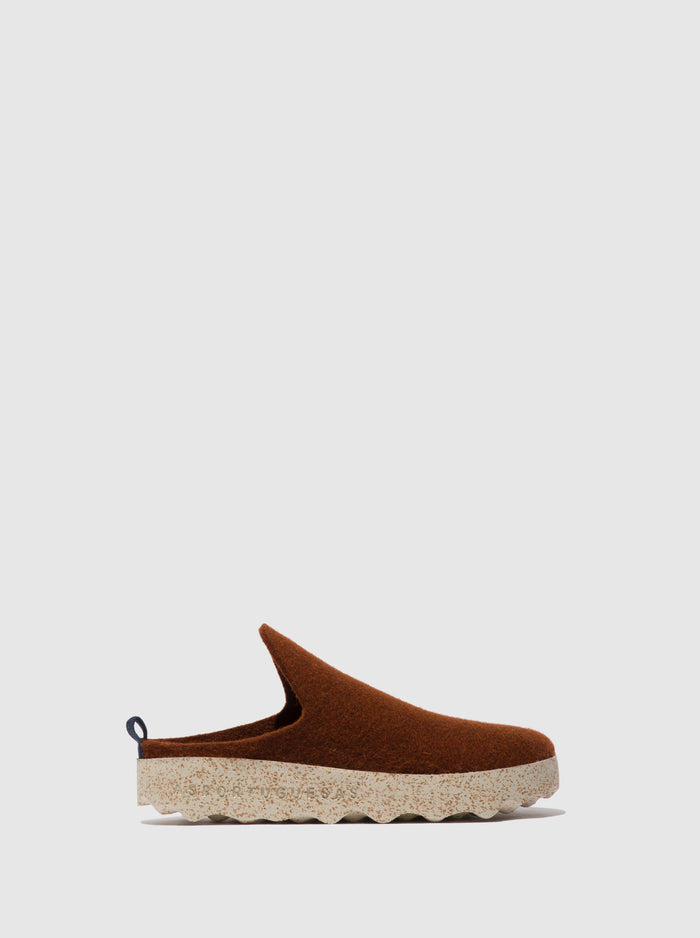 asportuguesas Round Toe Mules COME BROWN
