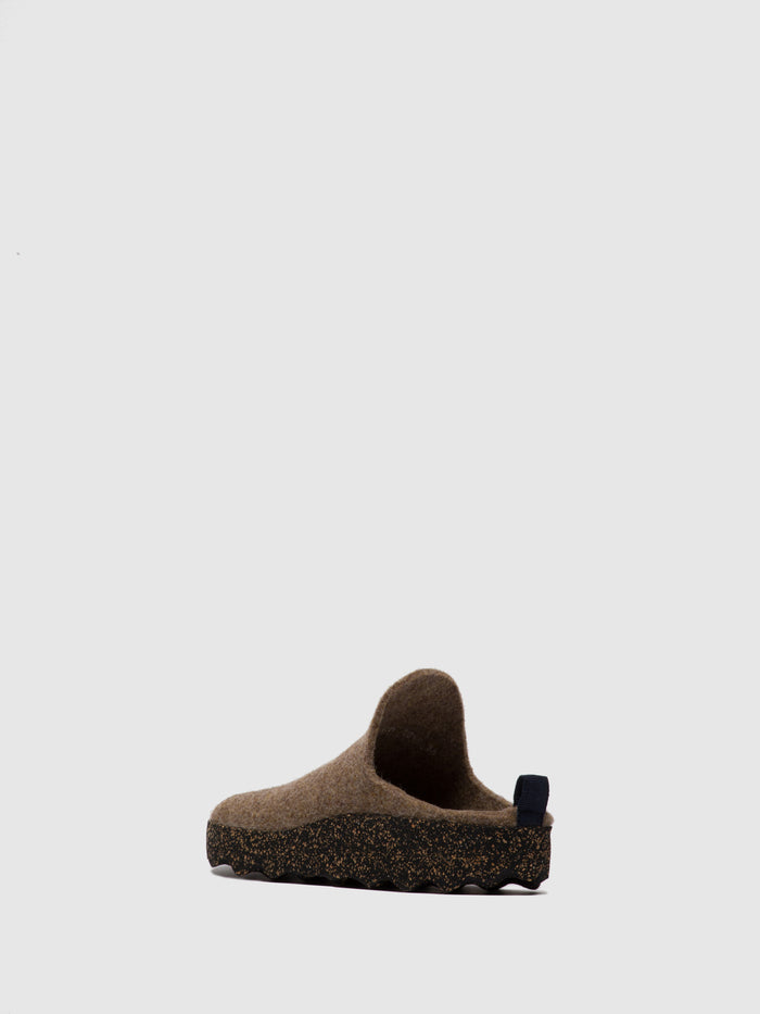 Asportuguesas Round Toe Mules COME Taupe