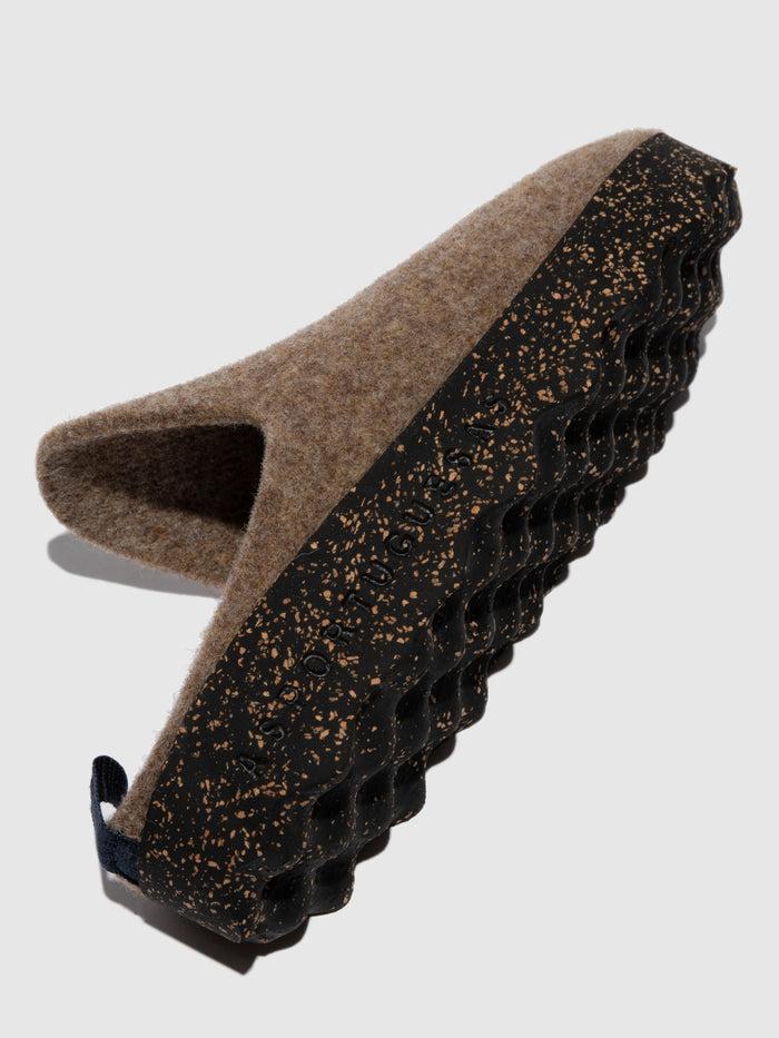 Asportuguesas Round Toe Mules COME Taupe