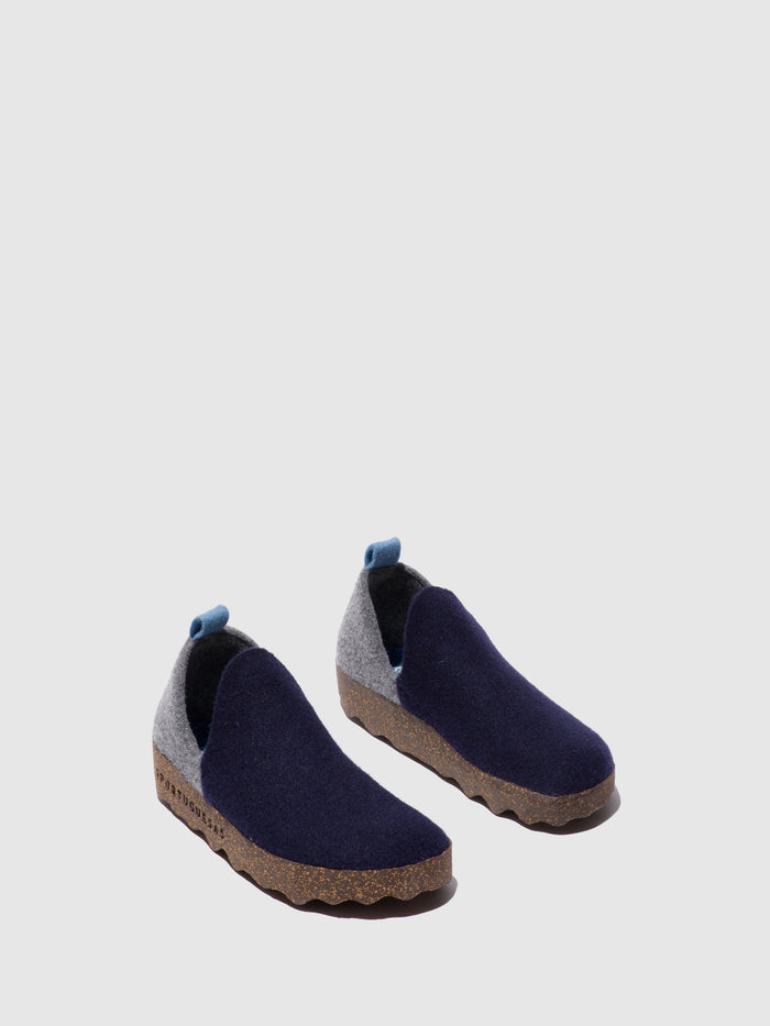 Asportuguesas Round Toe Shoes CITY GREY BLUE
