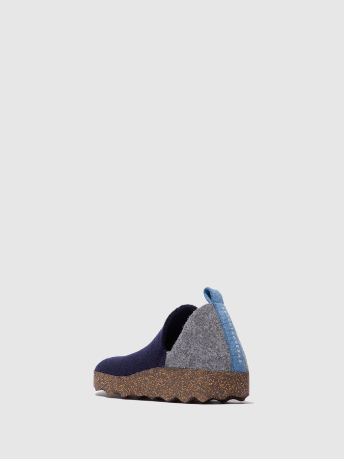 Asportuguesas Round Toe Shoes CITY GREY BLUE