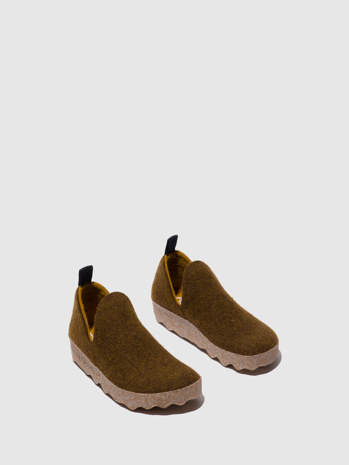 Asportuguesas Round Toe Shoes CITY L CARAMEL FELT