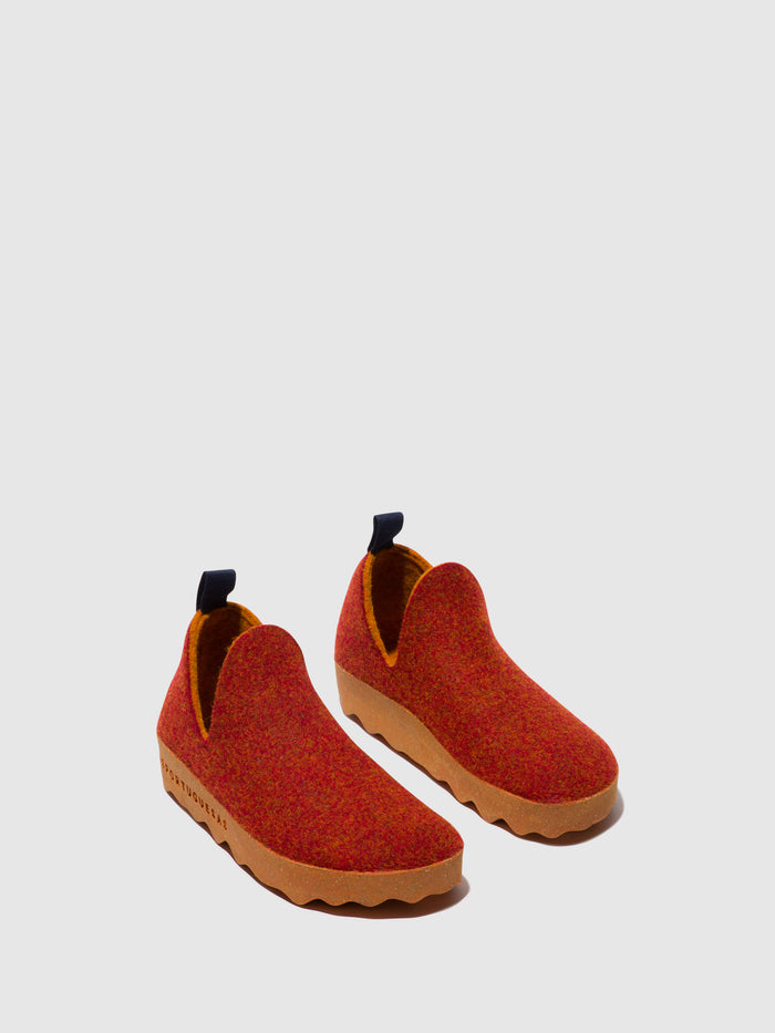 Asportuguesas Round Toe Shoes CITY RED DOUBLE
