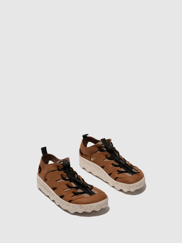 asportuguesas Round Toe Trainers CURE 2 M COGNAC