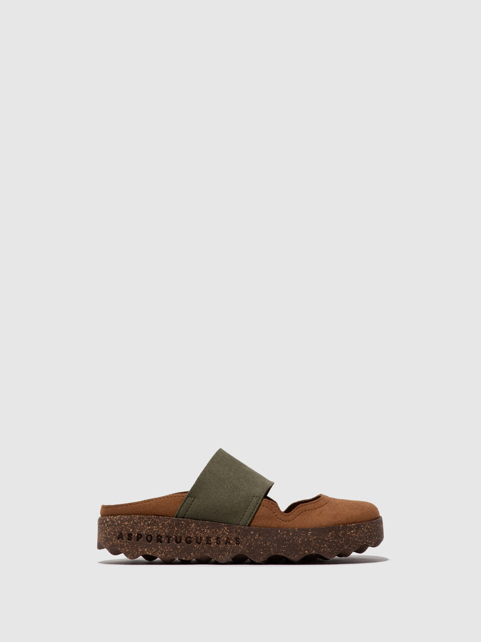 Asportuguesas Slip-on Mules CANA COGNAC