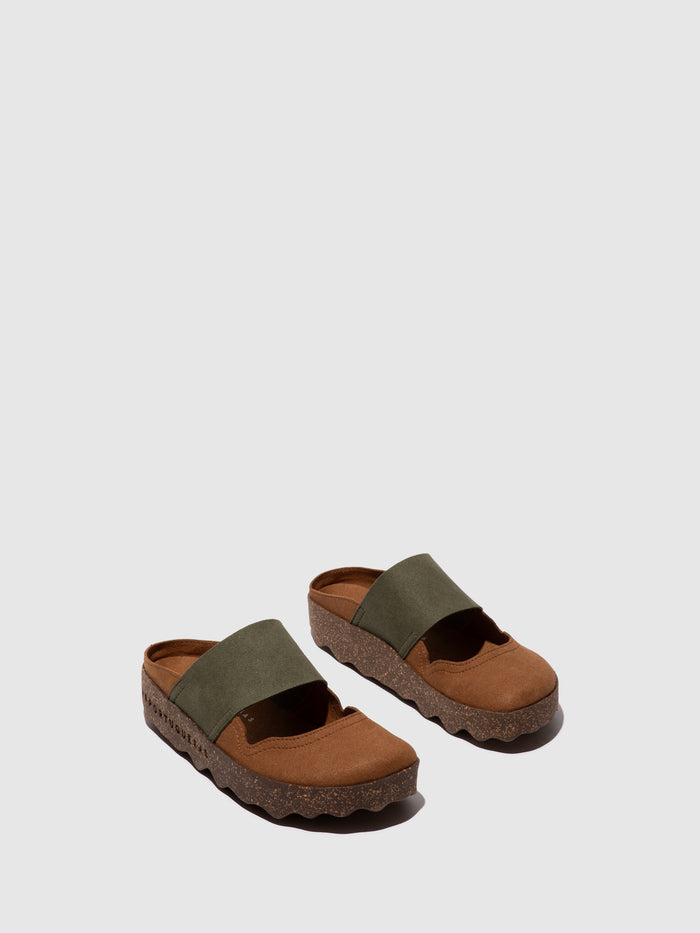 asportuguesas Slip-on Mules CANA COGNAC