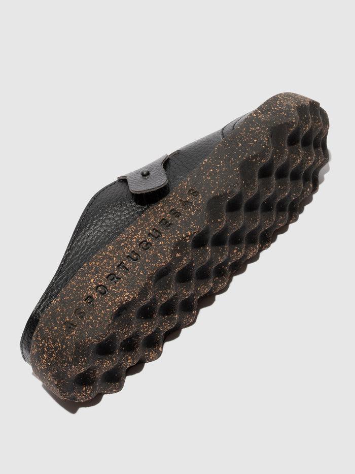 Asportuguesas Slip-on Mules COLE BLACK LEATHER